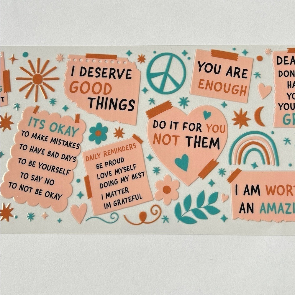 Affirmations Cup Decal